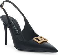 Dolce&Gabbana Lollo Pointed Toe Slingback Pump