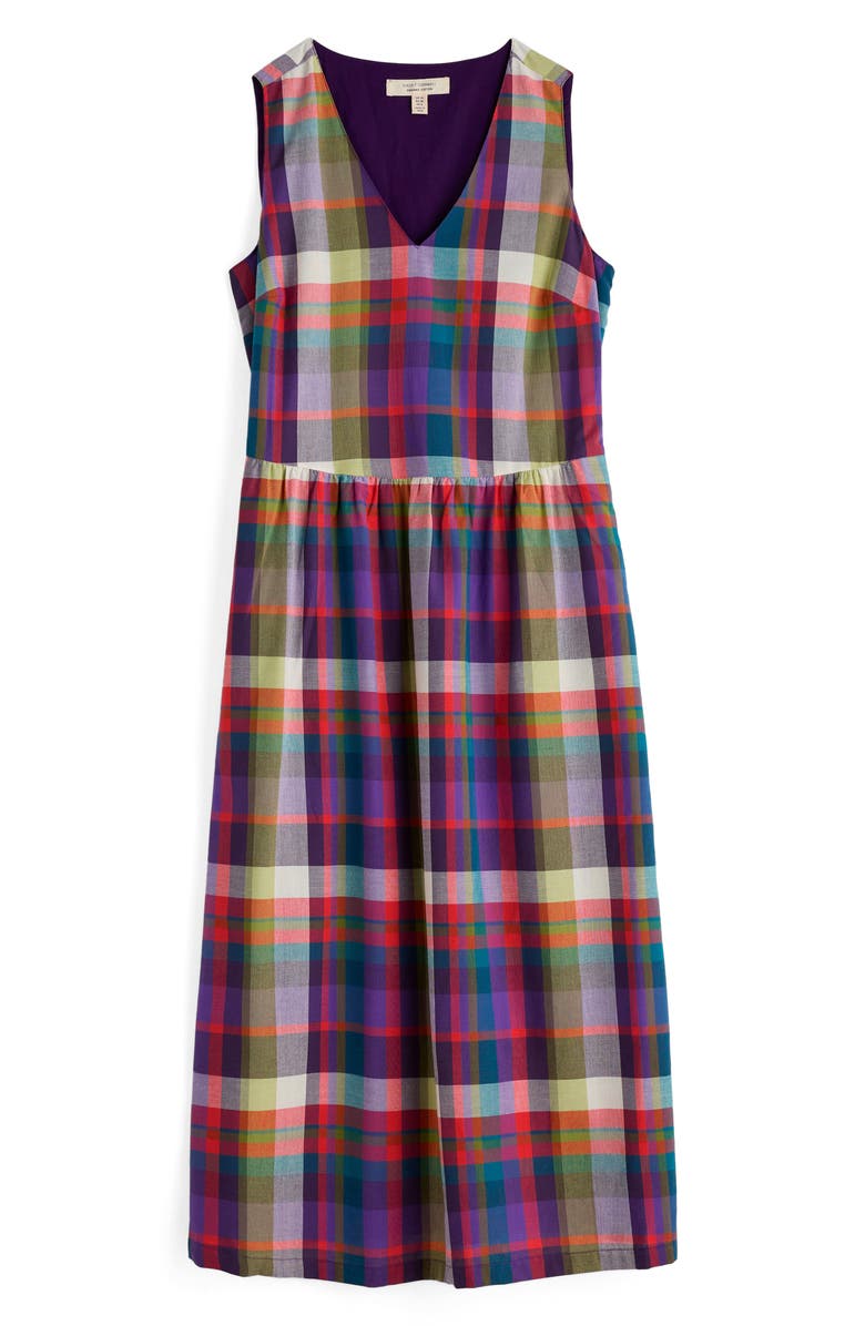 Seasalt Cornwall Lowland Heather Sleeveless Organic Cotton Dress, Alternate, color, Florabunda Multi Damson