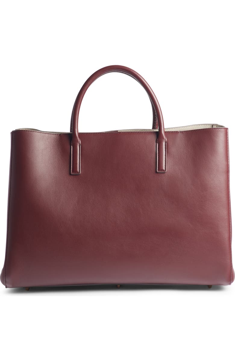 Anya Hindmarch Ebury Rainbow Smiley Leather Tote, Alternate, color,