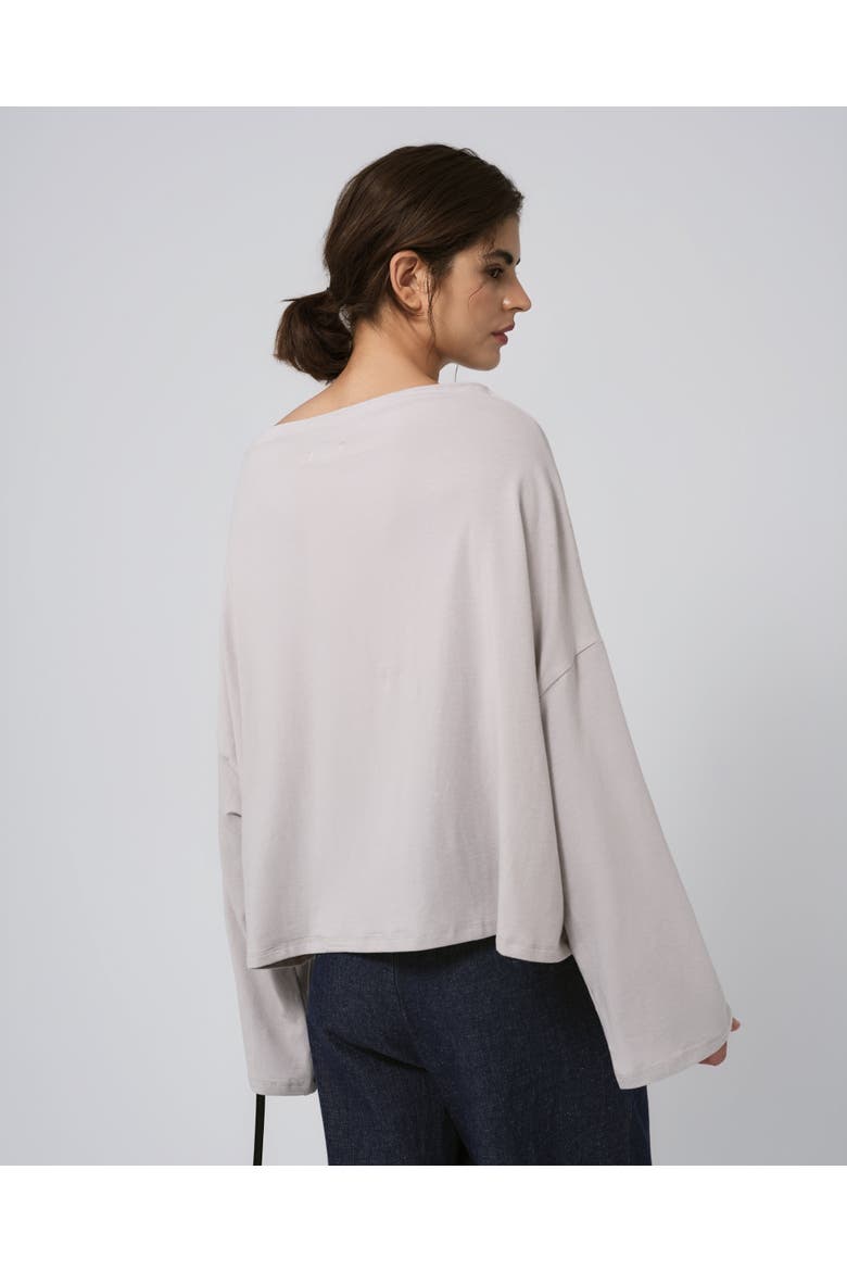 Hemp Essentials Off The Shoulder Top, Alternate, color, gray