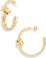 NORDSTROM RACK Twisted Knot Hoop Earrings