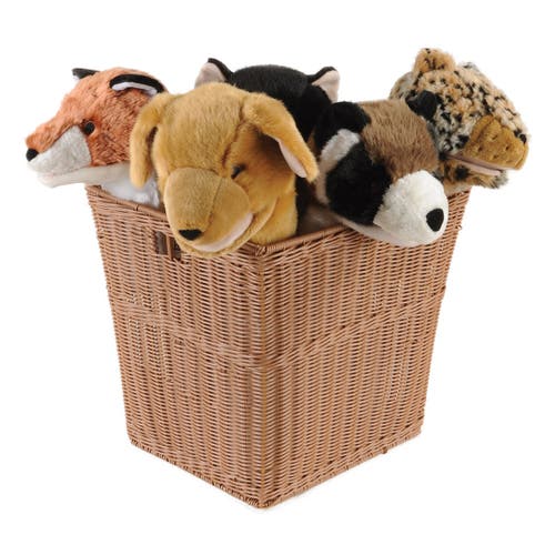 Kaplan Early Learning Company Washable Wicker Basket In Brown