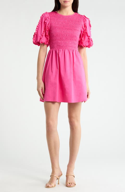 Riana Ruffle Smocked Minidress
