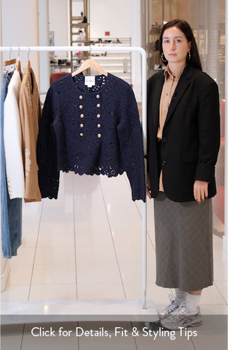 Fiona Knit Double Breasted Blazer, sales video thumbnail