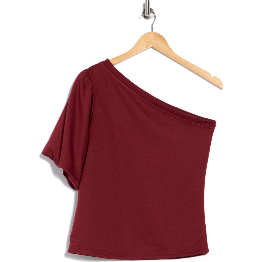 Tart Joylyn One Shoulder Top In Burgundy