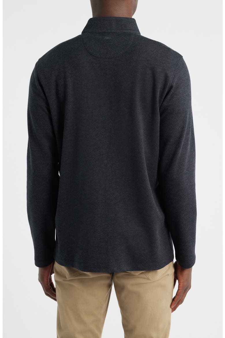 KPI Quarter Zip Pullover, Alternate, color, BLACK HEATHER