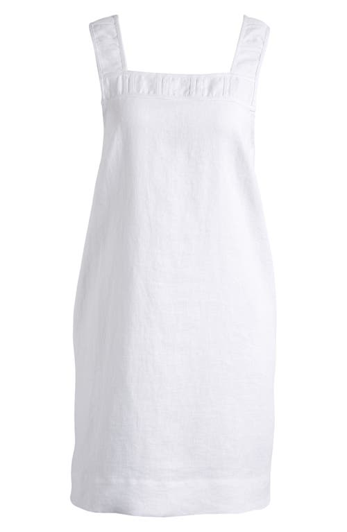 Madewell Taped Cutwork Tank Linen Minidress In Eyelet White