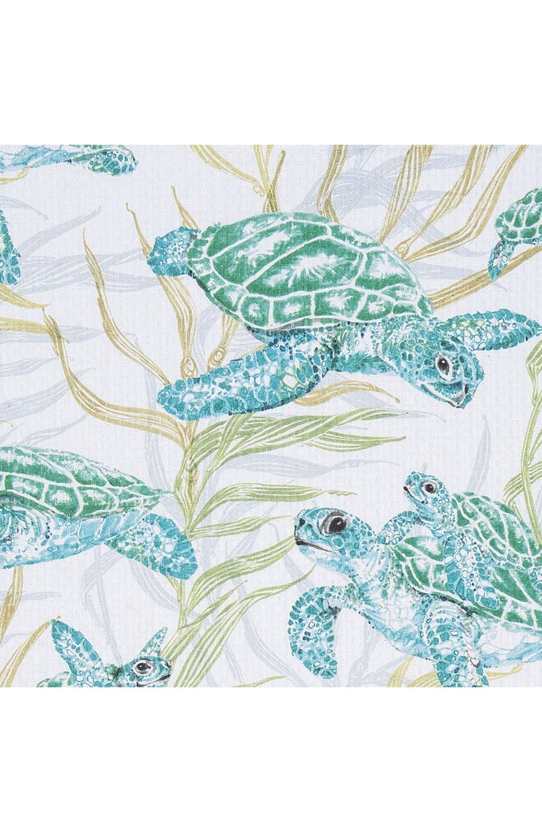 C&F Home 27" x 18" Turtle Cove Kitchen and Bathroom Graphic Print Hand Towel, Alternate, color, Blue