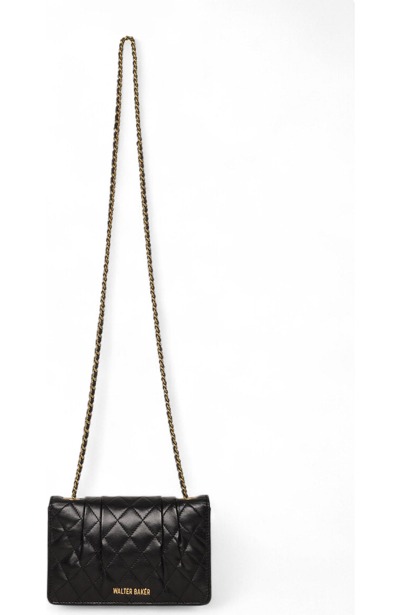 Walter Baker Addison Mini Flap, Main, color, Black