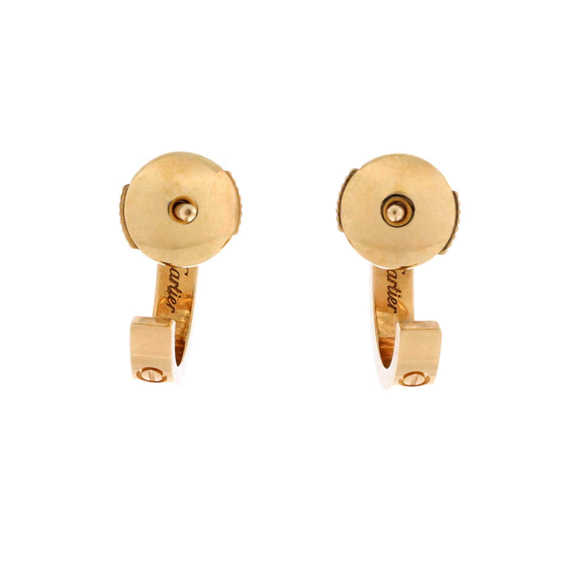 Love Hoop Earrings 18K Yellow Gold Small, Alternate, color, Metallic Gold