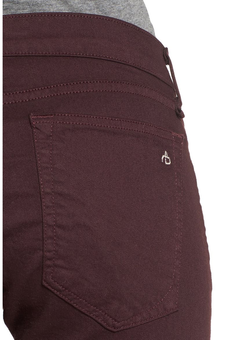 'The Dre' Slim Boyfriend Pants, Alternate, color, AGED BURGUNDY