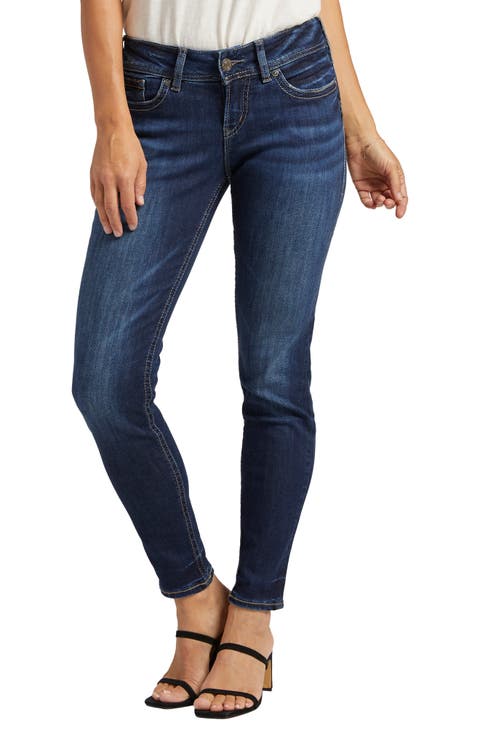 Suki Distressed Skinny Fit Jeans