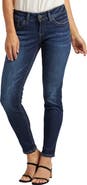 Silver Jeans Co. Suki Distressed Skinny Fit Jeans