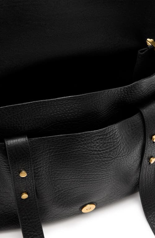 Shop Allsaints Ursa Leather Satchel In Black