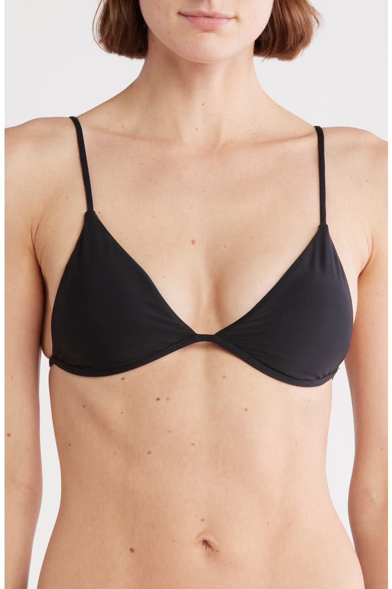 Vitals Triangle Bikini Top, Main, color, BLACK