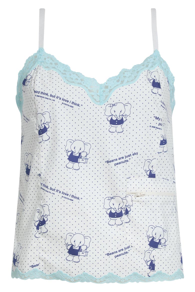 Selkie Cotton Camisole, Main, color, WHITE