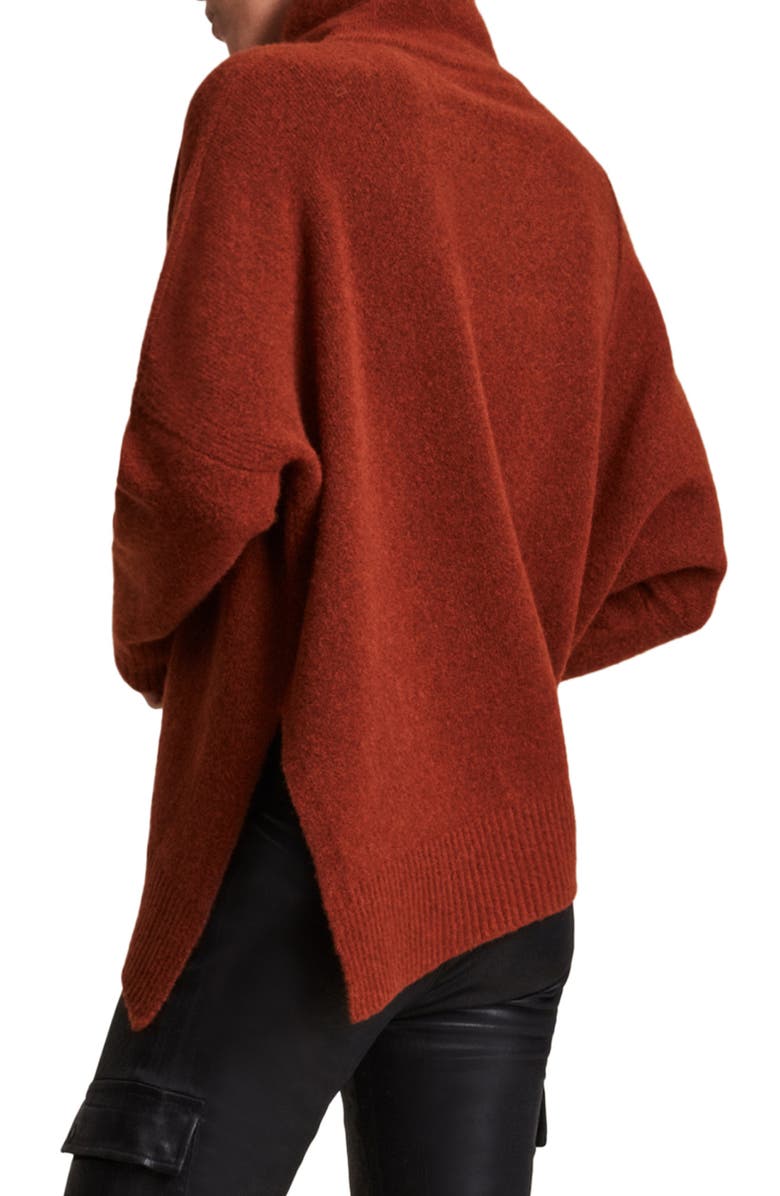 AllSaints Lock Roll Neck Wool Blend Sweater, Alternate, color,