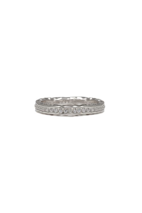 Classicharms Sophie Molten Eternity Stackable Ring In Metallic