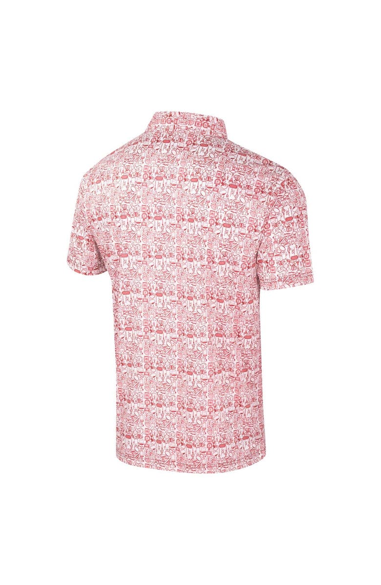 COLOSSEUM Men's Colosseum Red Houston Cougars It's Time! Allover Print Polo, Alternate, color, 