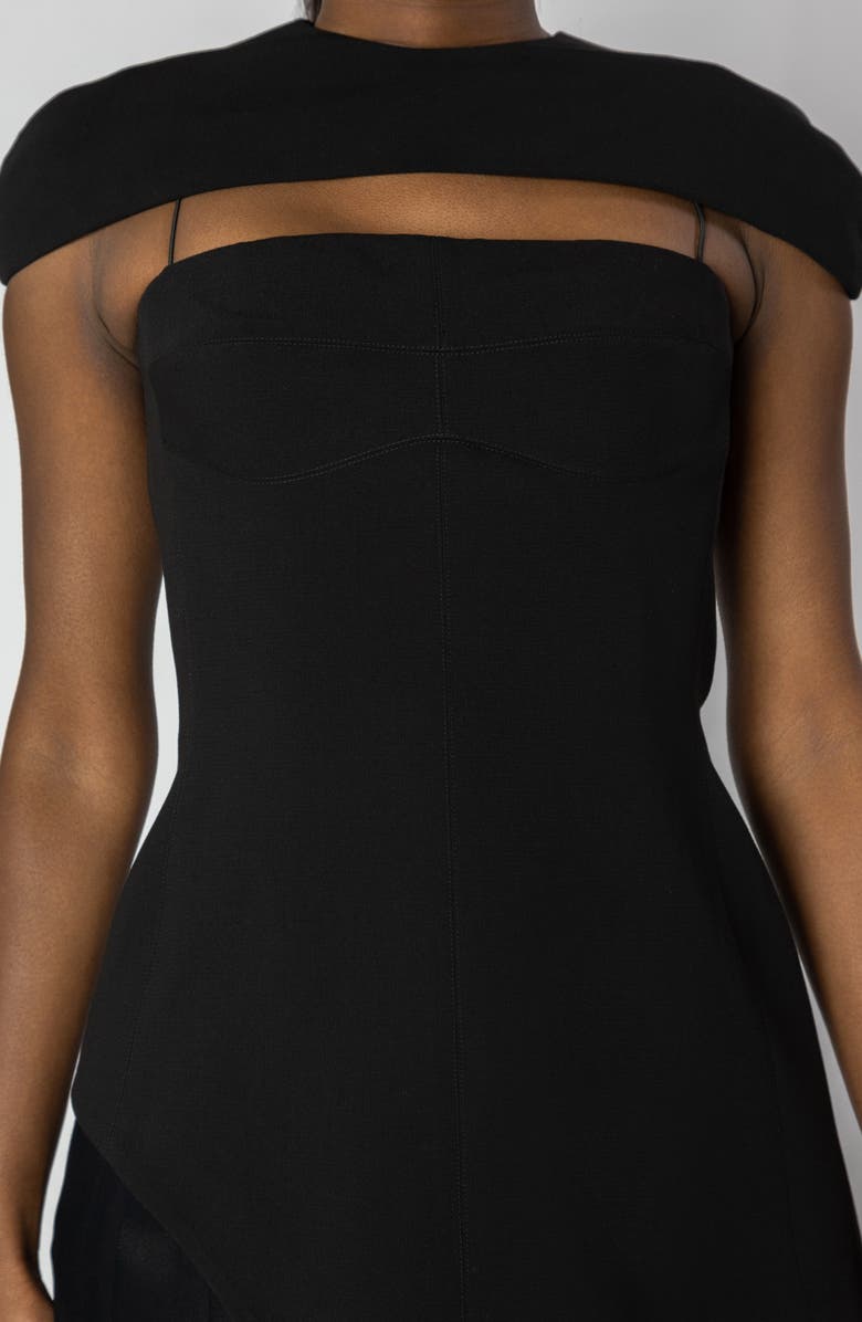ISRAELLA KOBLA Sanzio Cutout Detail Top, Alternate, color, Black