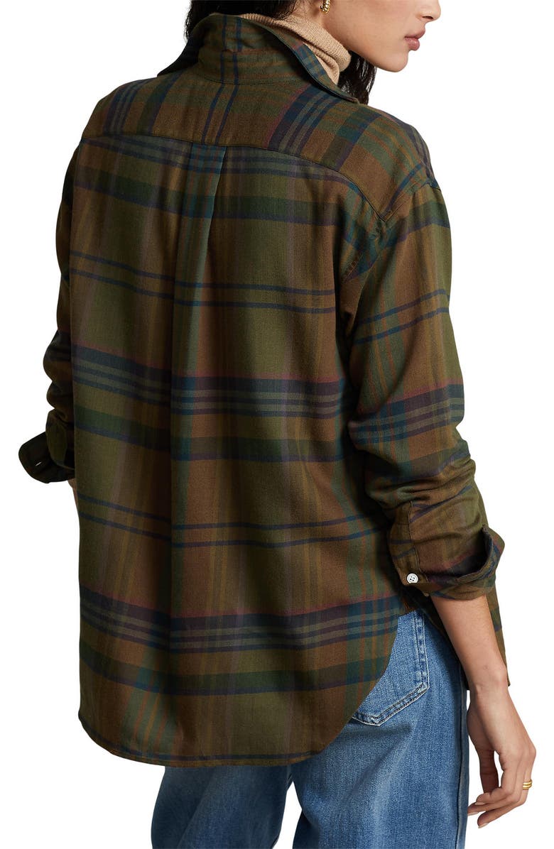 Polo Ralph Lauren Plaid Oversize Shirt, Alternate, color, 