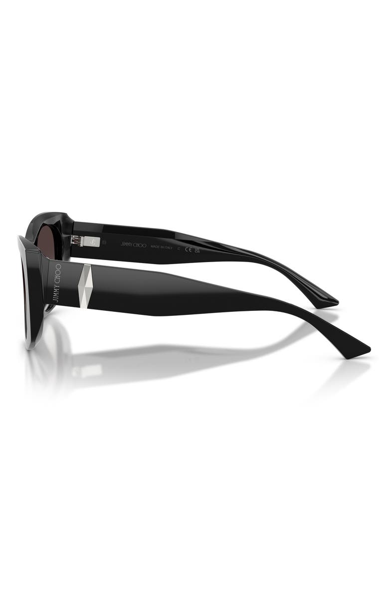 Jimmy Choo 52mm Butterfly Sunglasses, Alternate, color, Black / Grey Gradient