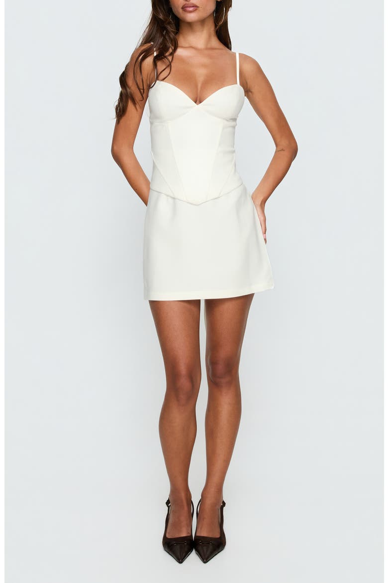 Julisa Corset Minidress, Main, color, WHITE