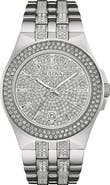 BULOVA Pavé Crystal Bracelet Watch, 42mm
