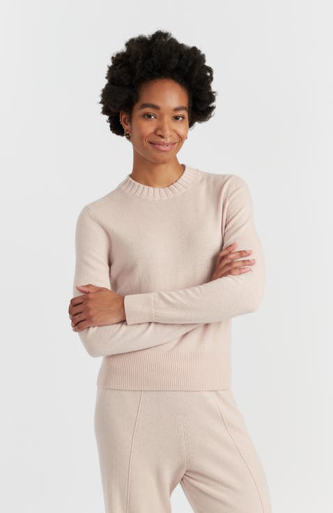 Wool & Cashmere Cropped Sporty Sweater