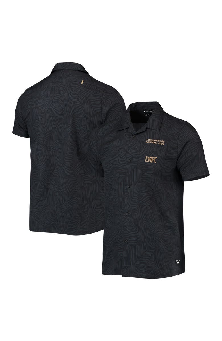 THE WILD COLLECTIVE Men's The Wild Collective Black LAFC Abstract Palm Button-Up Shirts, Main, color, 