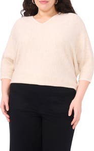 Vince Camuto Tipped Dolman Sleeve Sweater