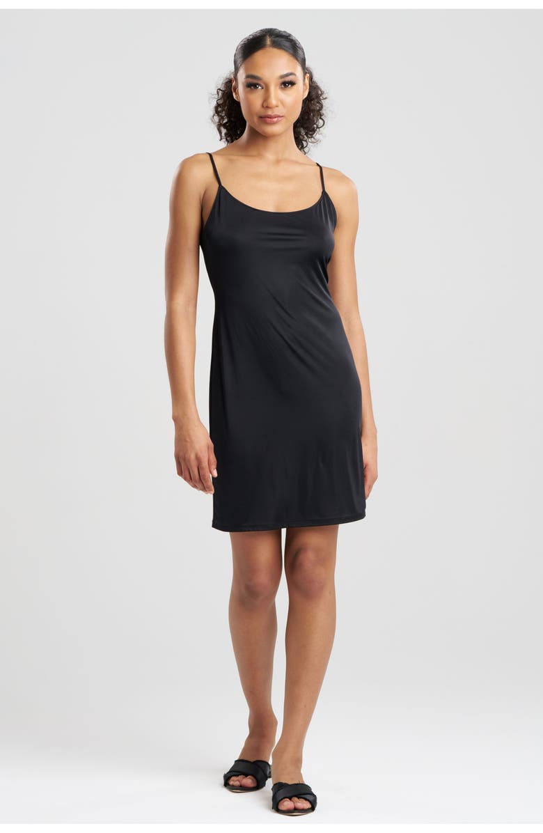 Natori Body Doubles Chemise, Alternate, color, Black