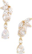 NORDSTROM RACK Mixed Cut Cubic Zirconia Drop Earrings