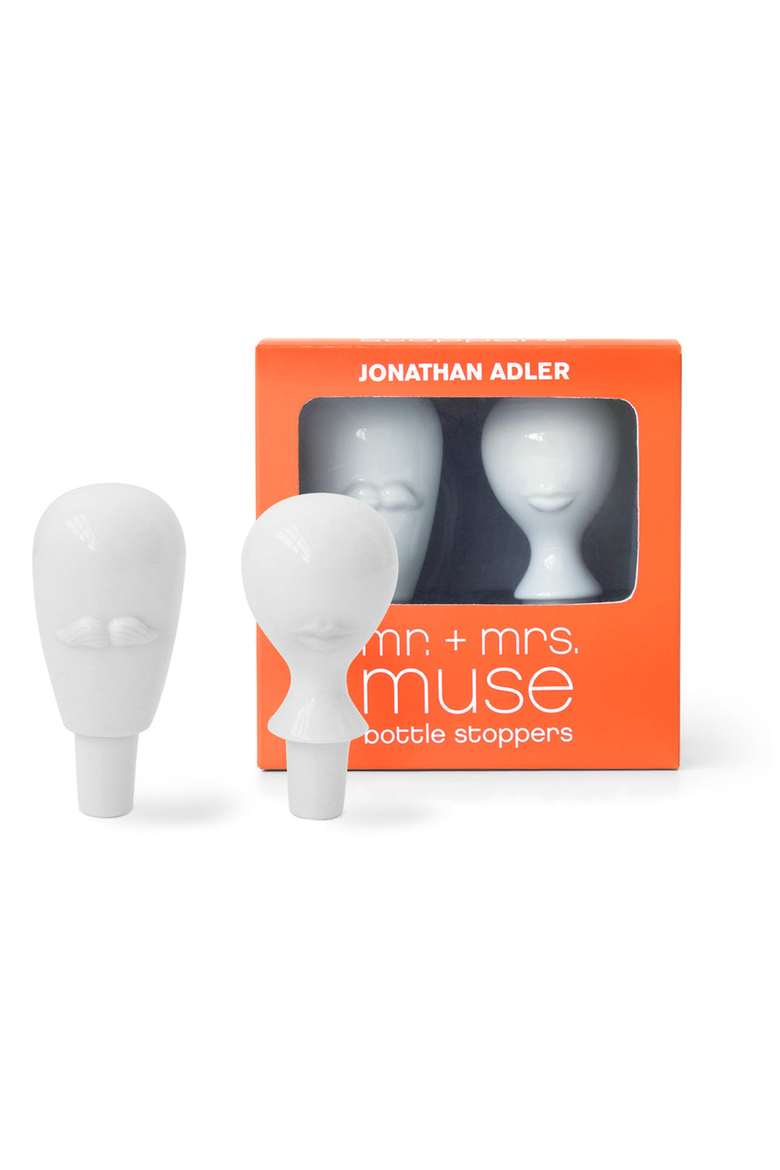 Mr. & Mrs. Muse Bottle Stopper Set, Alternate, color, White
