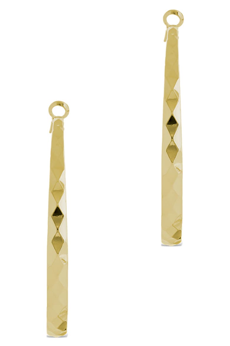 Fatima Textured Hoop Earrings, Alternate, color, GOLD