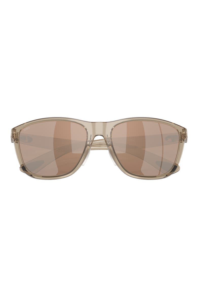 Corrientes 57mm Sunglasses, Alternate, color, TAUPE / COPPER SILVER