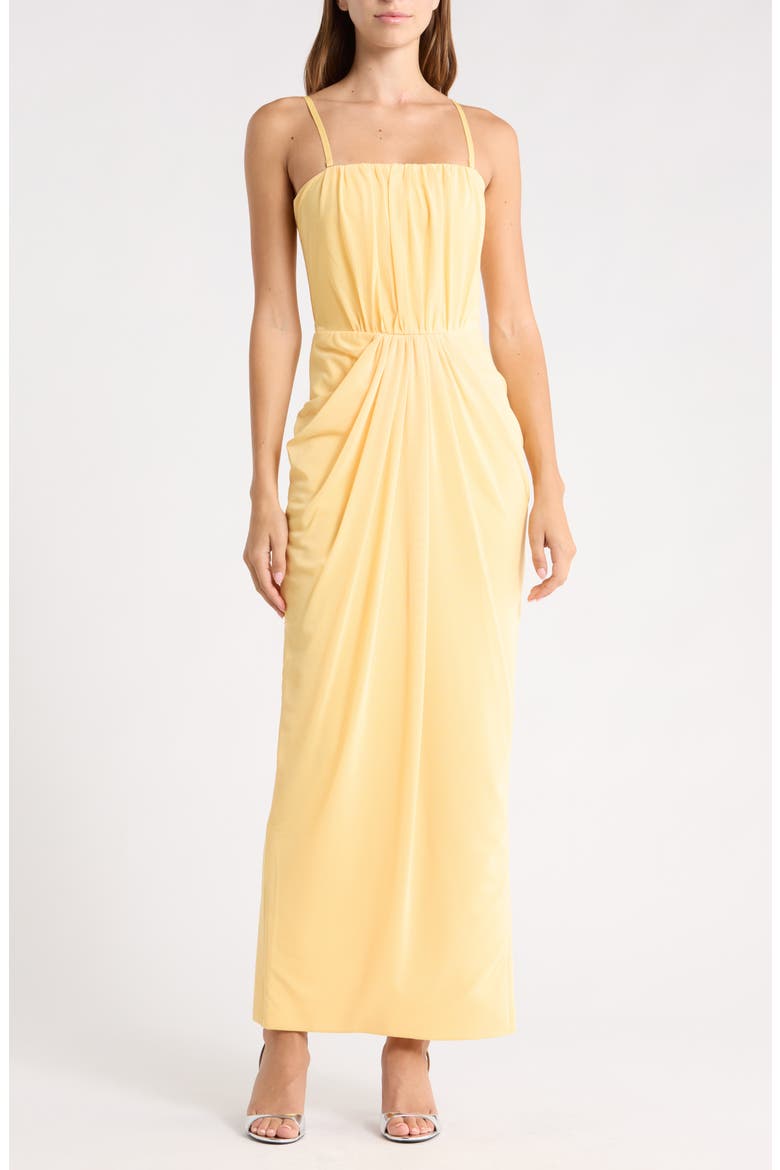 Amara Strapless Maxi Dress, Alternate, color, YELLOW