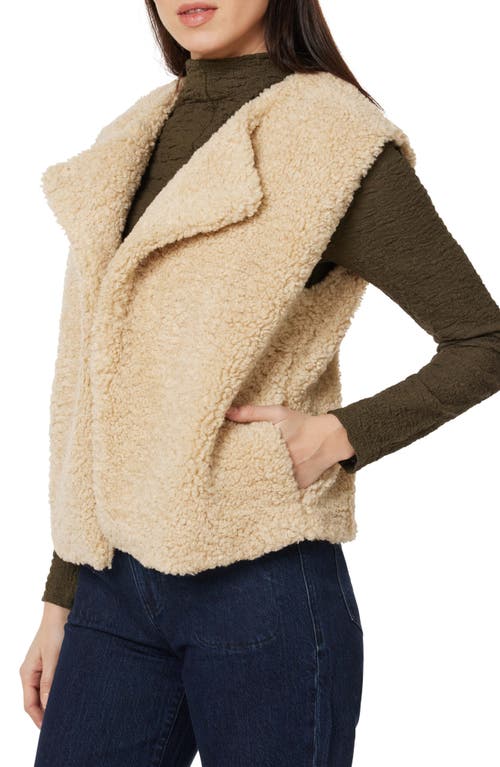 Habitual Faux Shearling Vest In Multi