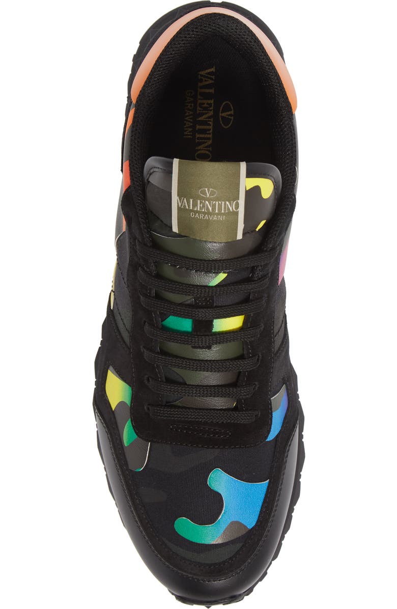 Valentino Garavani Camo Rockrunner Sneaker, Alternate, color,