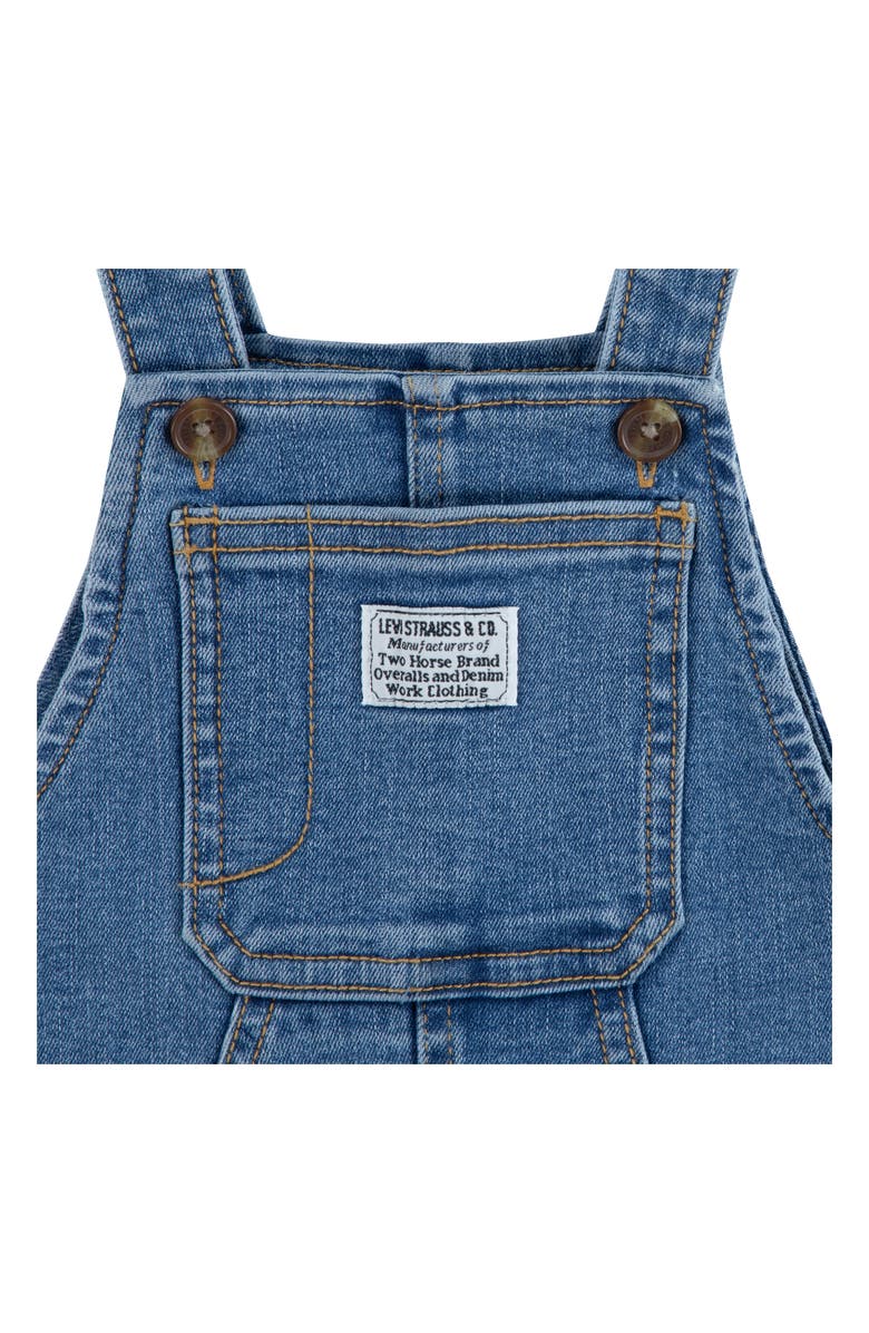 Levi's<sup>®</sup> Kids' Long Sleeve T-Shirt & Overalls Set, Alternate, color, 