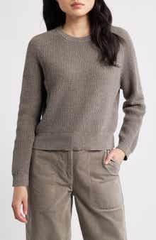 Eileen Fisher Organic Cotton & Cashmere Crewneck Sweater