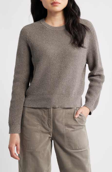 Eileen Fisher Organic Cotton & Cashmere Crewneck Sweater