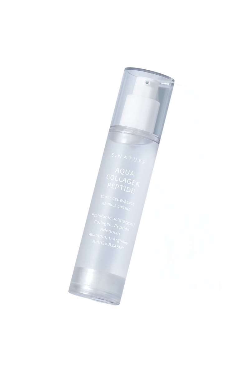 S.NATURE AQUA COLLAGEN PEPTIDE TRIPLE GEL ESSENCE, 50ml, Alternate, color, NO COLOR