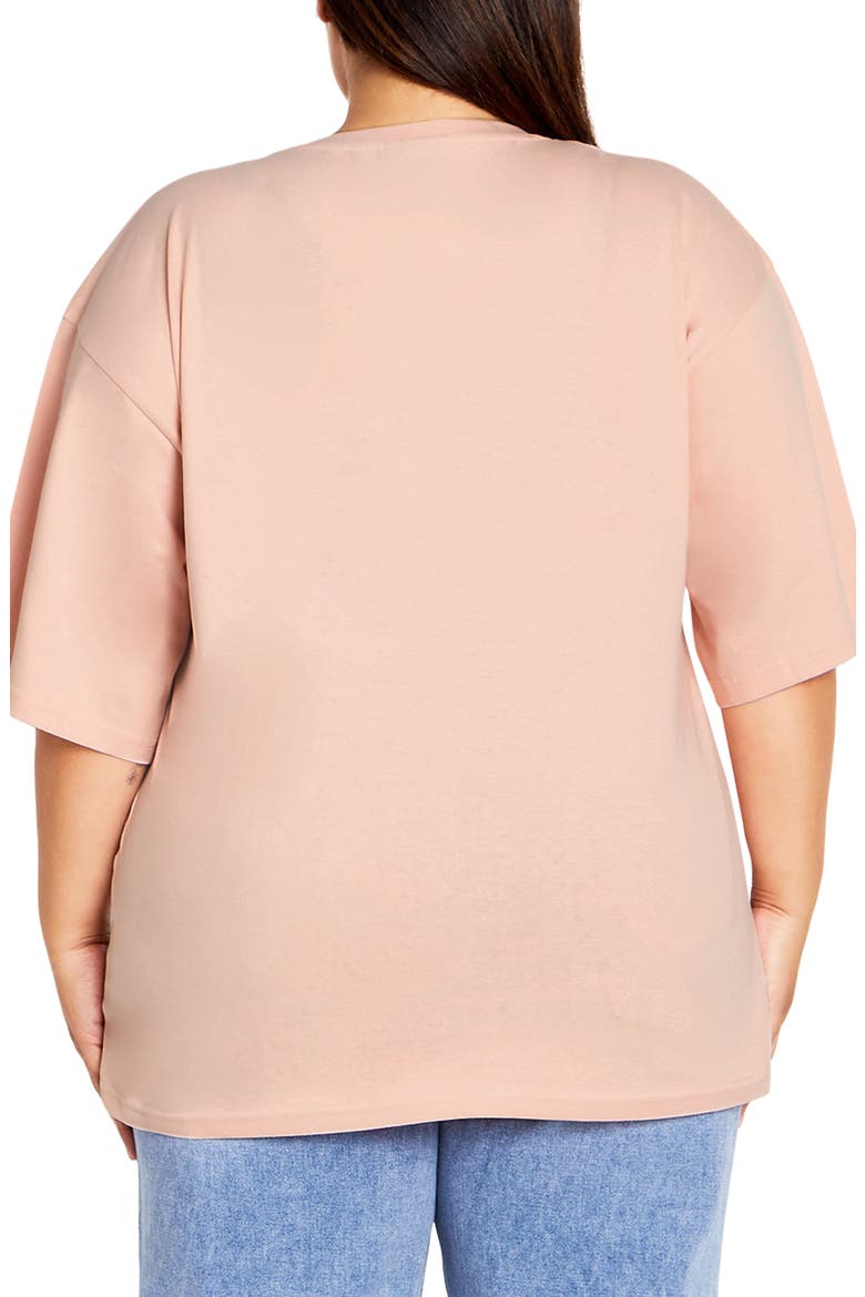 Loose Fit Cotton Graphic T-Shirt, Alternate, color, ROSE
