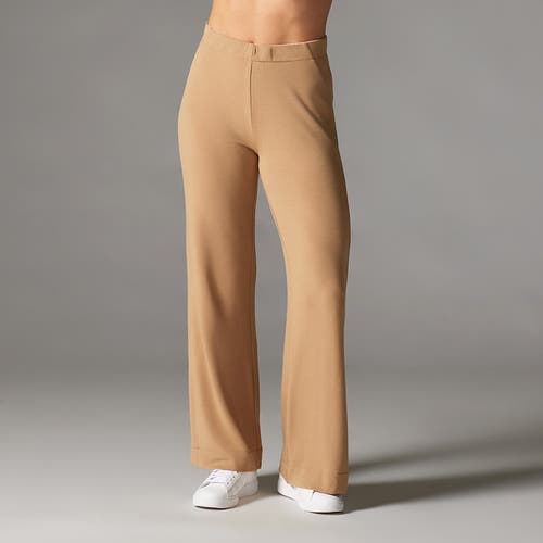 Tavi Cozy Luxe Wide Leg Pant In Brown
