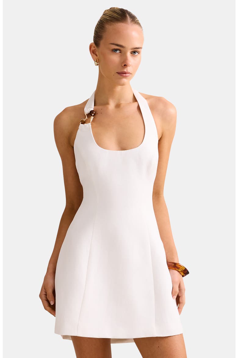 Tash Halter Minidress, Alternate, color, PORCELAIN