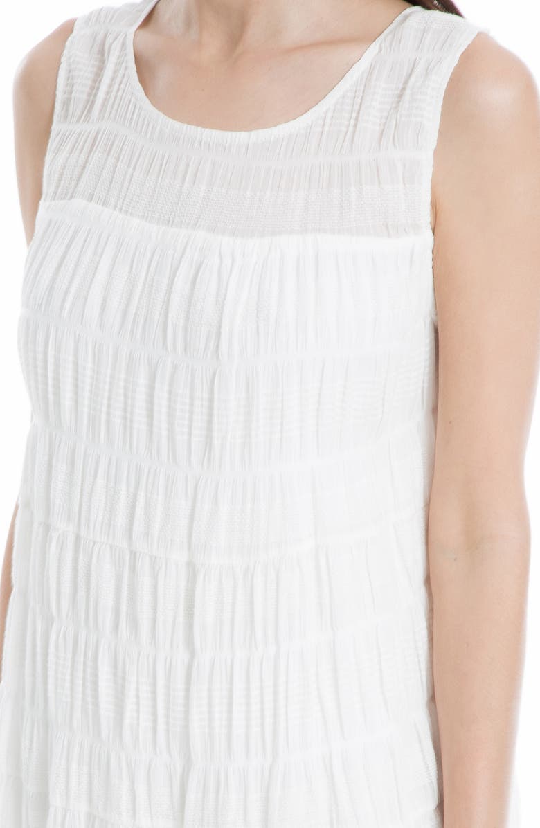 MAX STUDIO Sleeveless Tiered Maxi Dress, Alternate, color, White-White