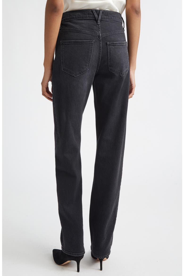 Harley High Waist Arc Leg Jeans, Alternate, color, WASHED ONYX