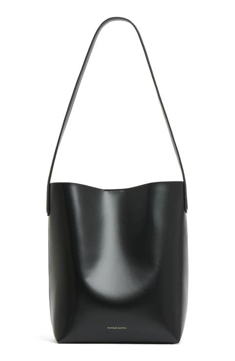 Small Everyday Cabas Leather Hobo Bag