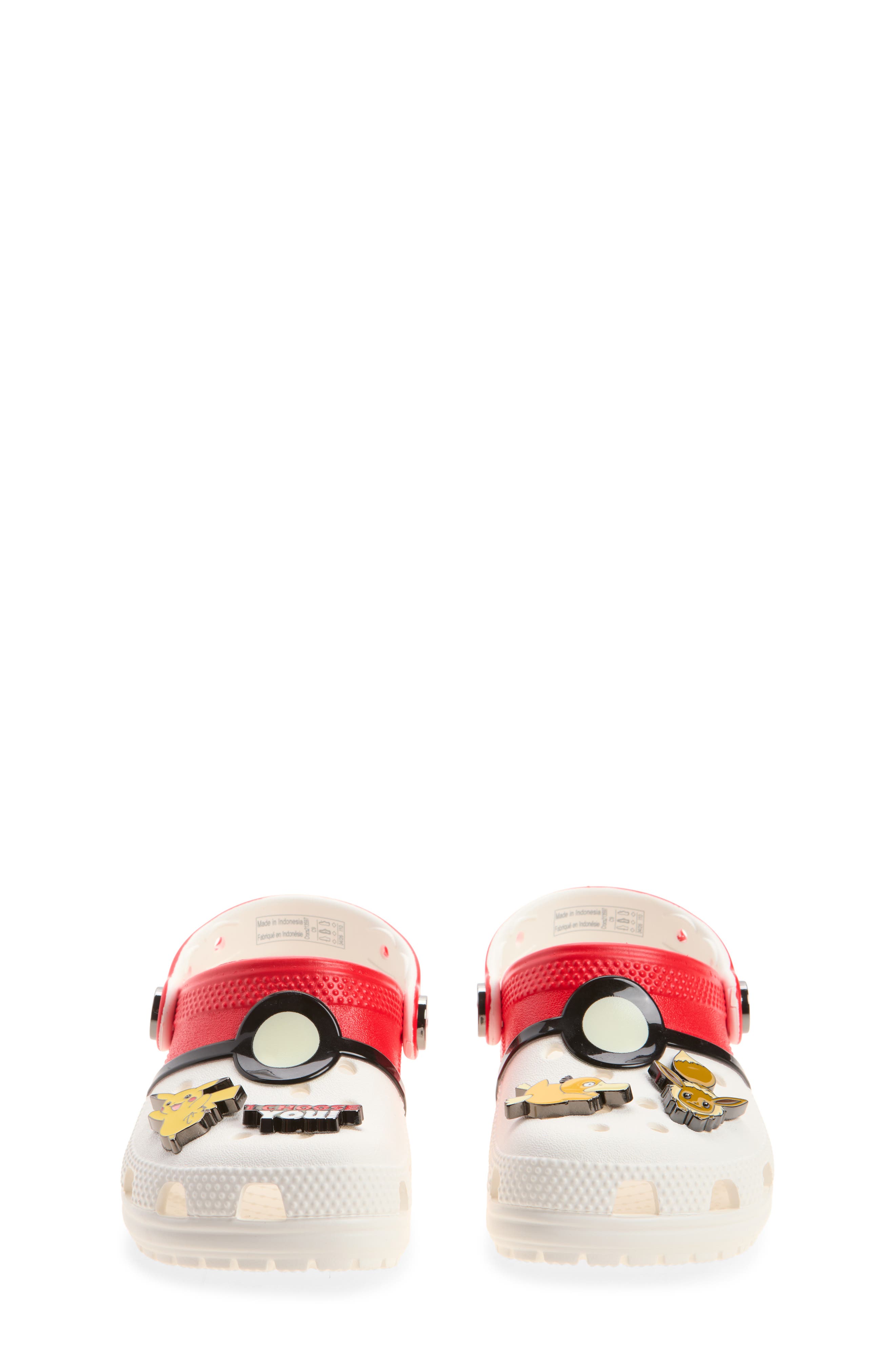 Kids' Pokémon Poké Ball Classic Clog, Alternate, color, RED MULTI
